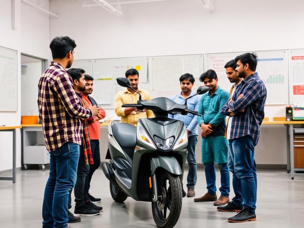 Instructor teaching workshop class